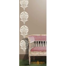 Пример декора стены трафаретом в турецком стиле