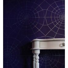 Трафарет паутины на стене