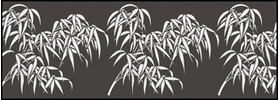 Трафарет Бамбуковый лист 1