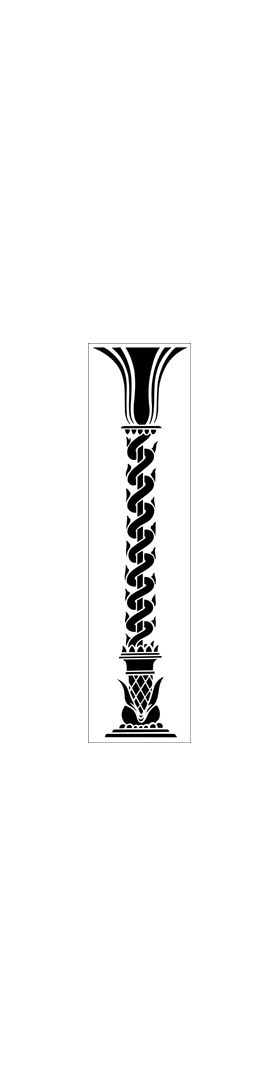 Пример трафарета Спиральная колонна