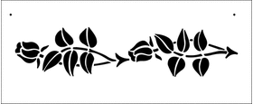 Пример трафарета Бутоны роз