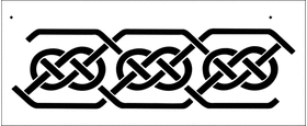 Пример трафарета Кельтский бордюр 2