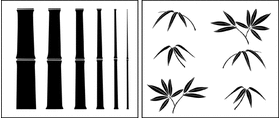 Пример трафарета Бамбуковый конструктор