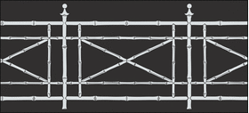 Трафарет Бамбуковая изгородь