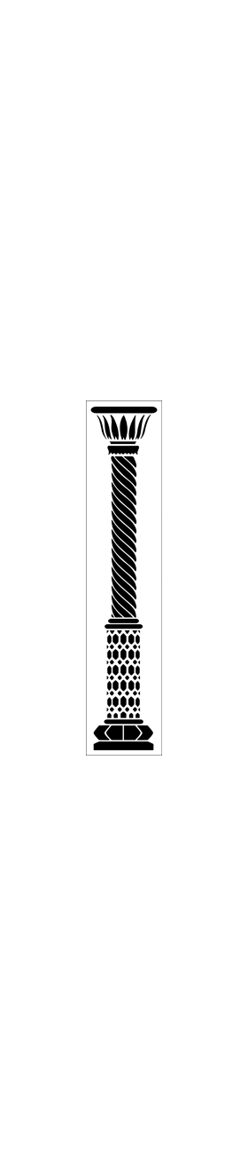 Пример трафарета Мавританская колонна