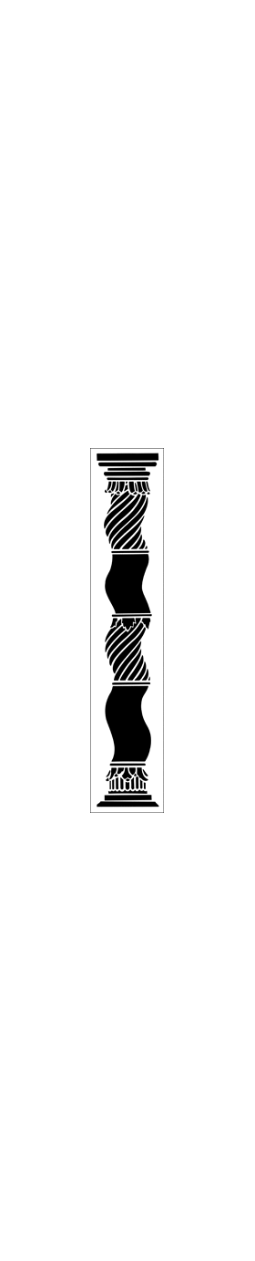 Пример трафарета Колонна барокко