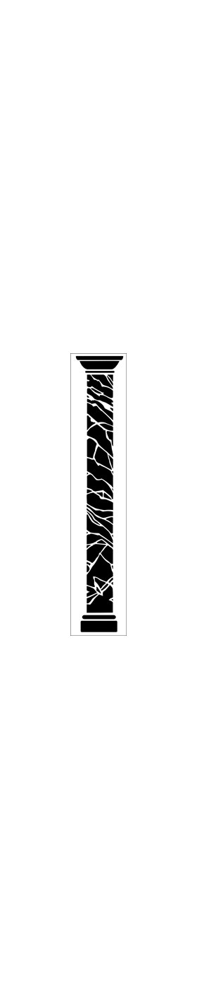 Пример трафарета Мраморная колона