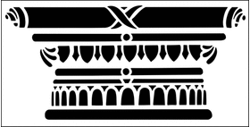 Пример трафарета Вершие колонны 1