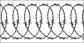 Трафарет Колючая проволока