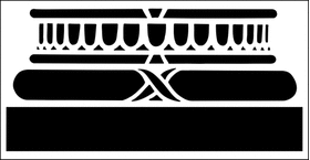Пример трафарета Основание колонны 1