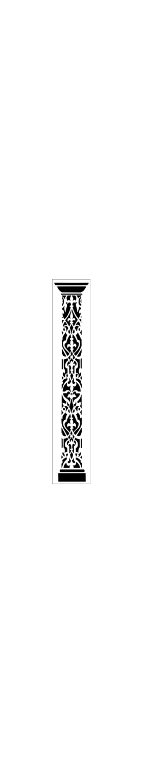 Пример трафарета Средневековая колонна