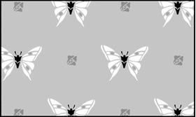 Трафарет Обои с бабочками
