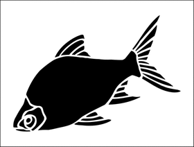 Пример трафарета Рыба 3