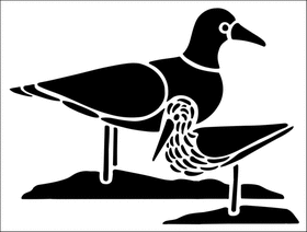 Пример трафарета Подсадная утка