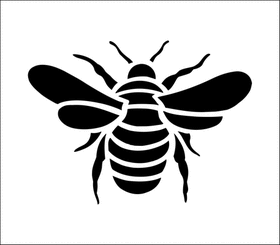 Пример трафарета Пчела 2