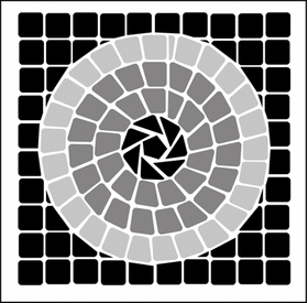 Пример трафарета Мозаика 9