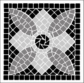 Пример трафарета Мозаика 4