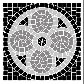 Пример трафарета Мозаика 1