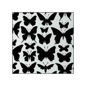 Трафарет со множеством бабочек