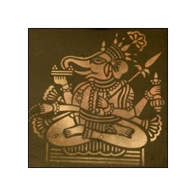 Трафарет индийского бога Ганеша