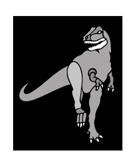 Трафарет Динозавр
