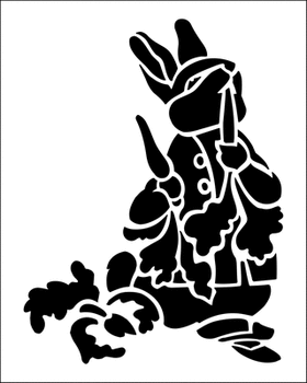 Пример трафарета Кролик 1