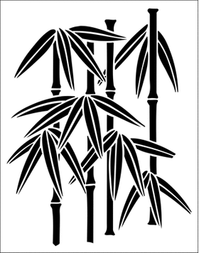 Пример трафарета Бамбук 3