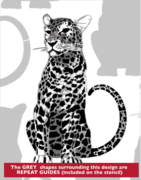 Пример трафарета Леопарды 2