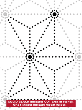 Пример трафарета Звезды 3