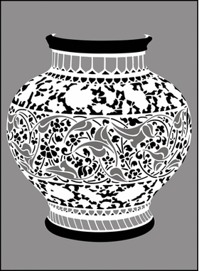 Трафарет Турецкая ваза