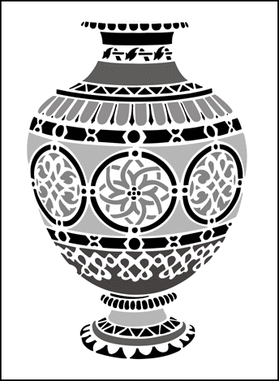 Трафарет Мароканская ваза