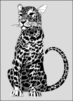 Трафарет Леопард 1