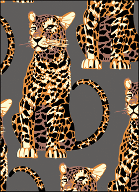 Трафарет Леопарды 2