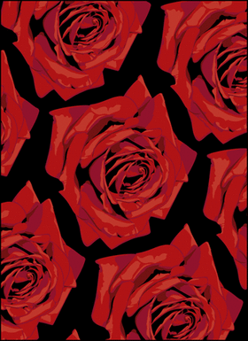 Трафарет Розы 2