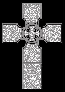 Трафарет Кельтский крест