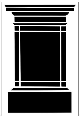 Пример трафарета Большая пилястра 2