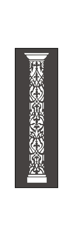 Трафарет Средневековая колонна