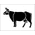 Пример трафарета Корова 1